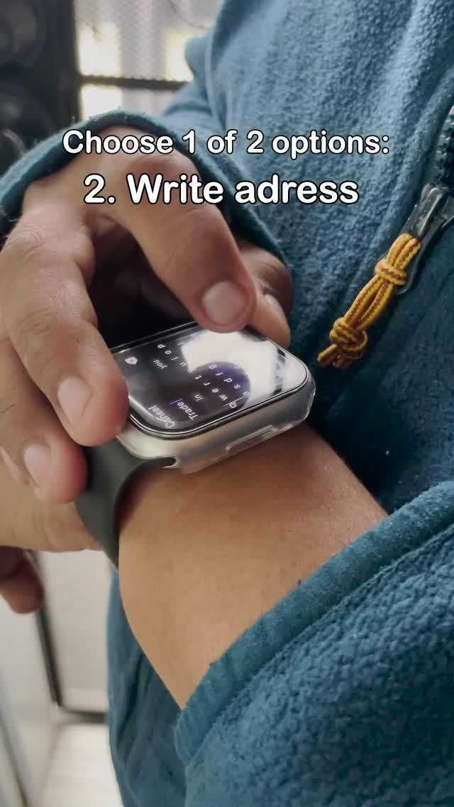 A still image of a smartwatch being used for navigation.